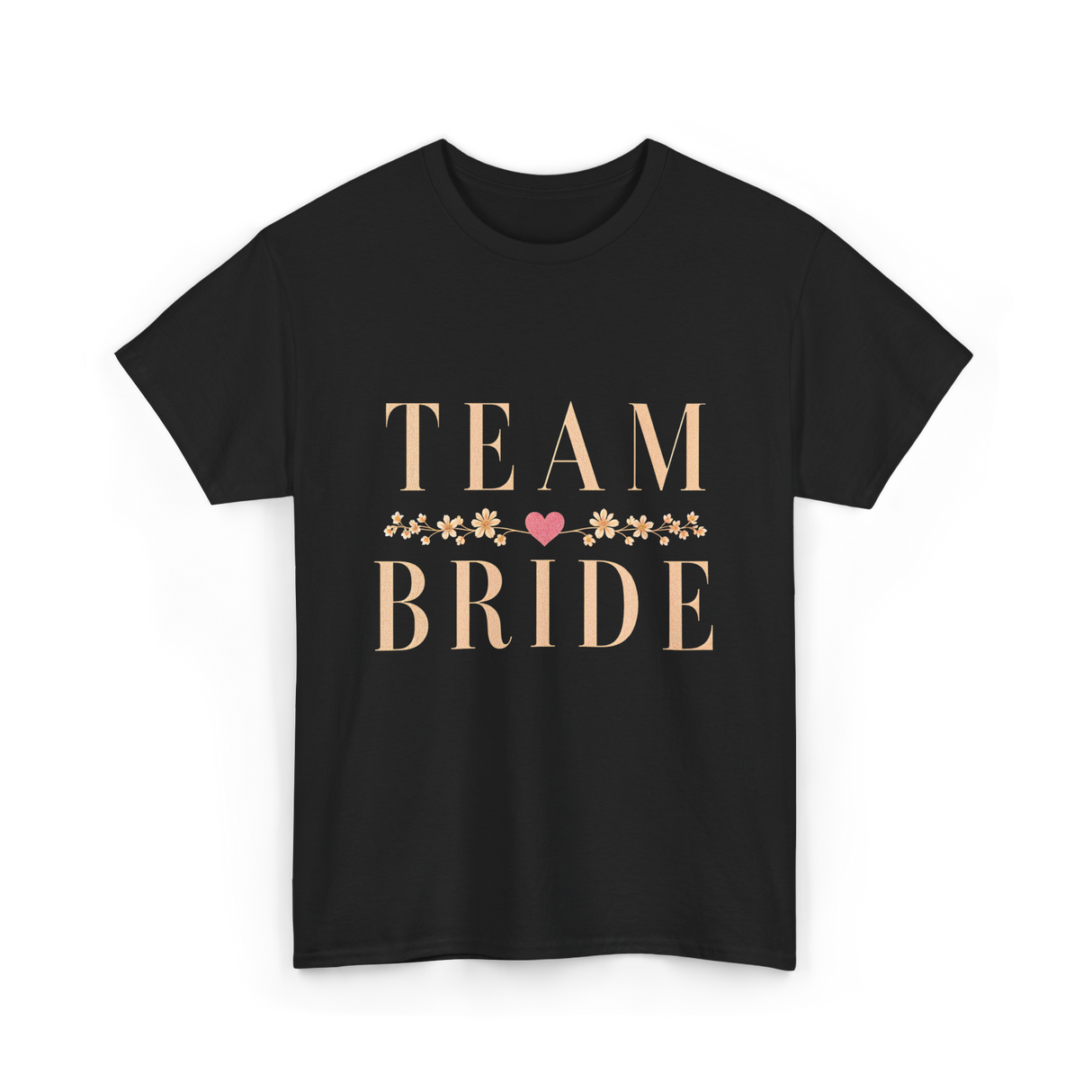 Team Bride Bridal Party Celebration T-Shirt - Black