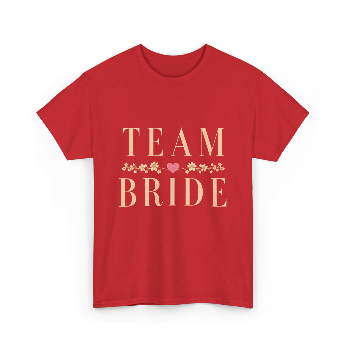 Team Bride Bridal Party Celebration T-Shirt - Red