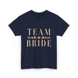 Team Bride Bridal Party Celebration T-Shirt - Navy