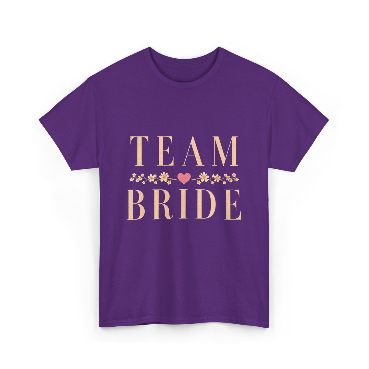 Team Bride Bridal Party Celebration T-Shirt - Purple