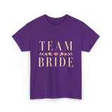 Team Bride Bridal Party Celebration T-Shirt - Purple