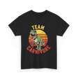 Team Carnivore Dinosaur T-Rex T-Shirt - Black