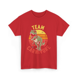 Team Carnivore Dinosaur T-Rex T-Shirt - Red