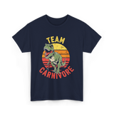 Team Carnivore Dinosaur T-Rex T-Shirt - Navy