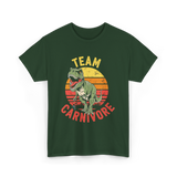 Team Carnivore Dinosaur T-Rex T-Shirt - Forest Green