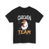 Team Chicken Rooster T-Shirt - Black