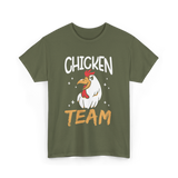 Team Chicken Rooster T-Shirt - Military Green