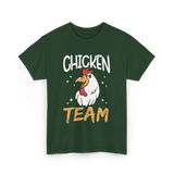 Team Chicken Rooster T-Shirt - Forest Green