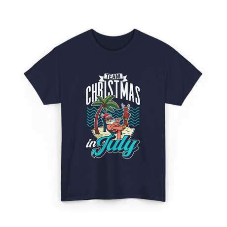 Team Christmas in July Christmas T-Shirt - Navy