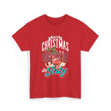 Team Christmas in July Christmas T-Shirt - Red