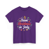 Team Christmas in July Holiday T-Shirt - Purple