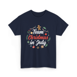 Team Christmas in July Holiday T-Shirt - Navy