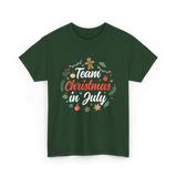 Team Christmas in July Holiday T-Shirt - Forest Green