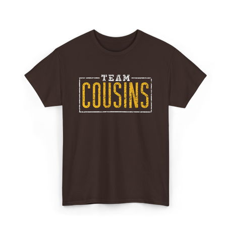 Team Cousins Cousins Announcement T-Shirt - Dark Chocolate