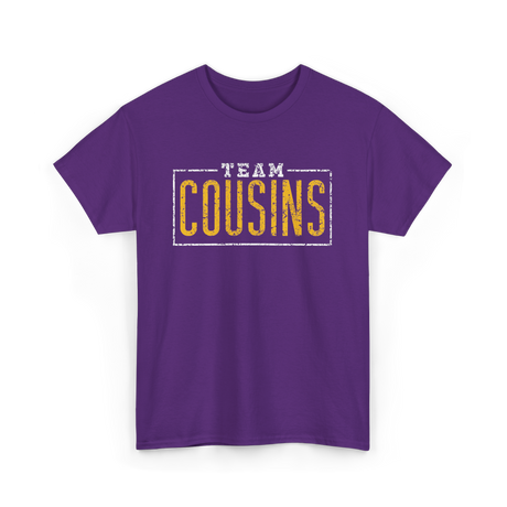 Team Cousins Cousins Announcement T-Shirt - Purple