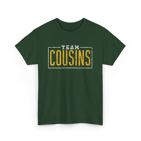 Team Cousins Cousins Announcement T-Shirt - Forest Green