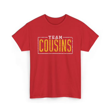 Team Cousins Cousins Announcement T-Shirt - Red