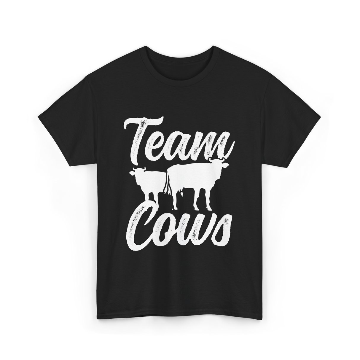 Team Cows Cow Farm Animals T-Shirt - Black