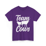 Team Cows Cow Farm Animals T-Shirt - Purple