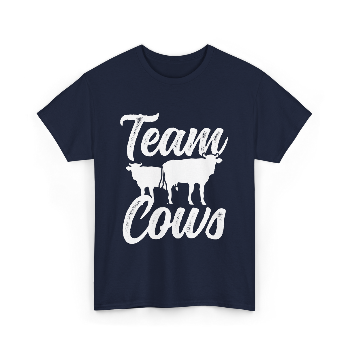 Team Cows Cow Farm Animals T-Shirt - Navy