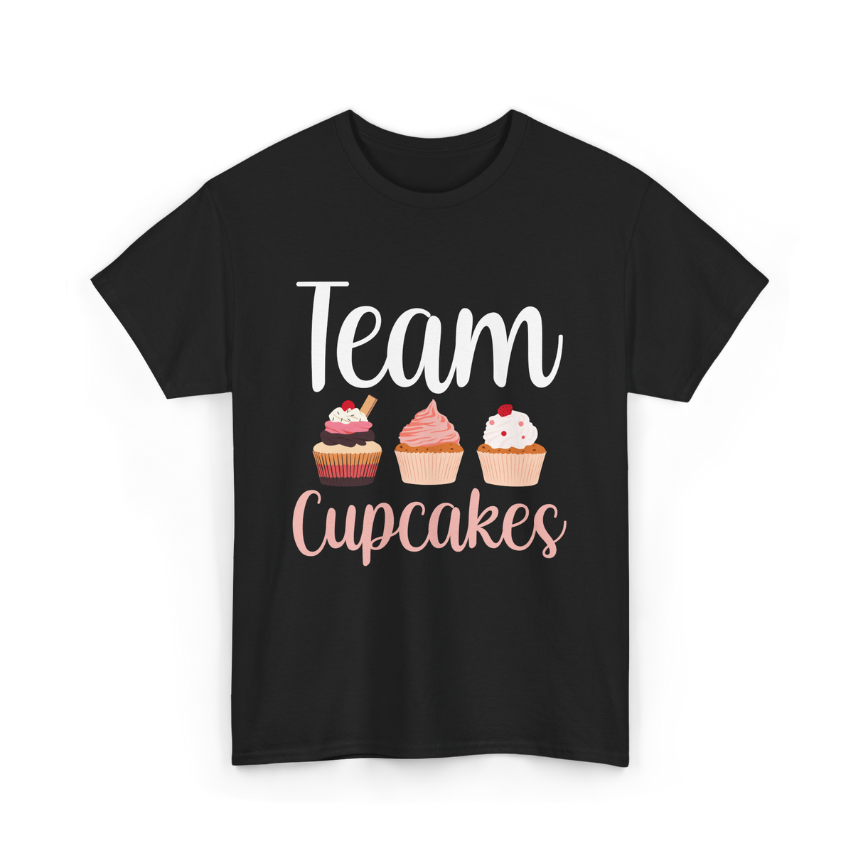 Team Cupcakes Cupcake Lover T-Shirt - Black