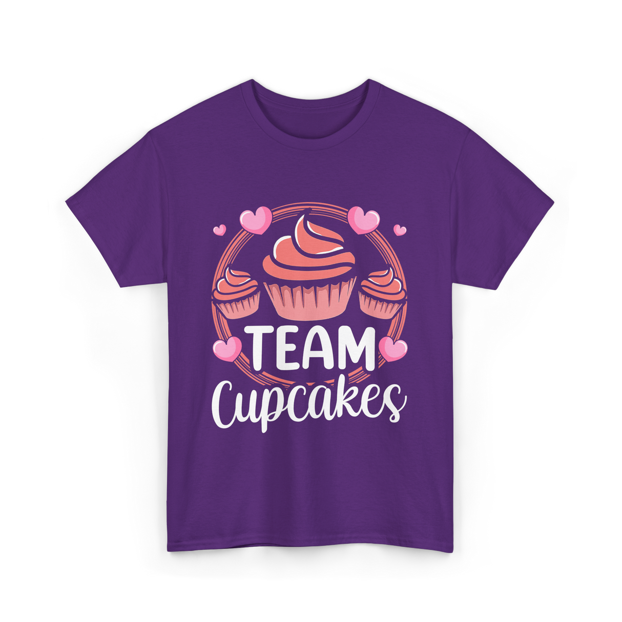 Team Cupcakes Cupcake Lover T-Shirt - Purple