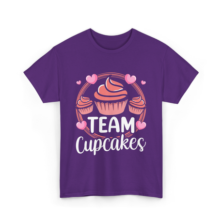 Team Cupcakes Cupcake Lover T-Shirt - Purple