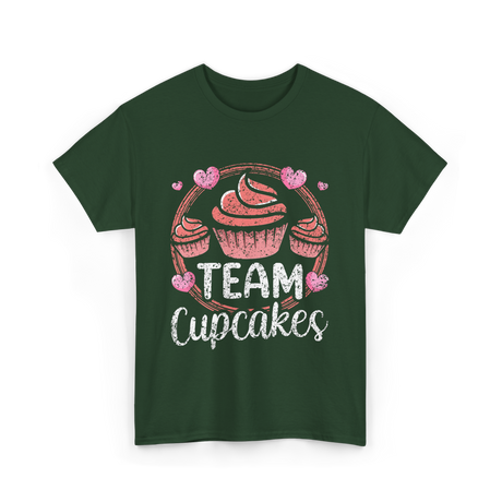 Team Cupcakes Cupcake Lover T-Shirt - Forest Green