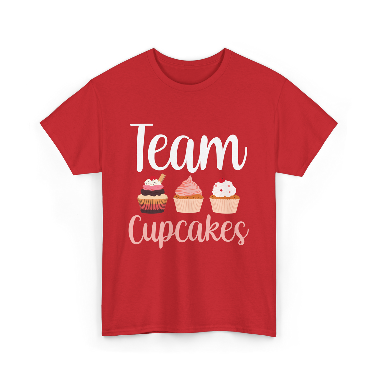 Team Cupcakes Cupcake Lover T-Shirt - Red