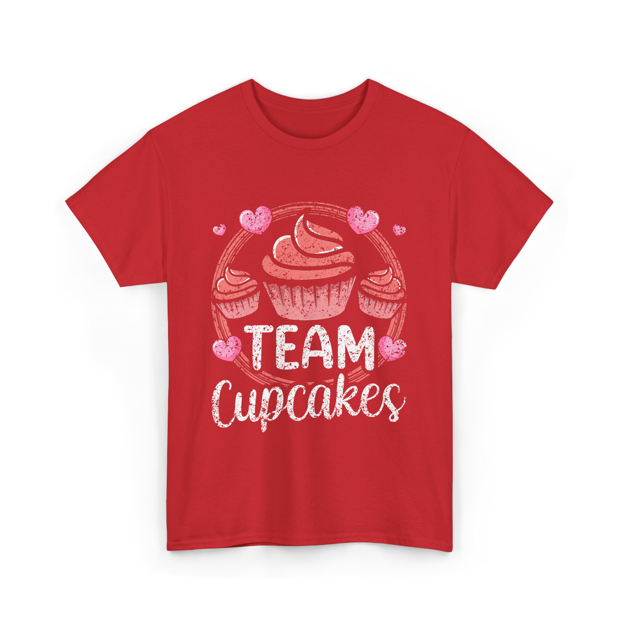 Team Cupcakes Cupcake Lover T-Shirt - Red