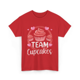 Team Cupcakes Cupcake Lover T-Shirt - Red