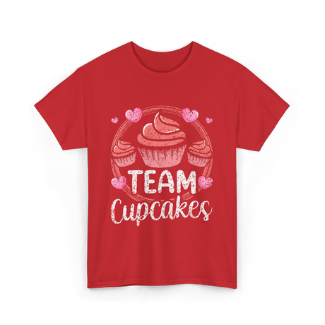 Team Cupcakes Cupcake Lover T-Shirt - Red