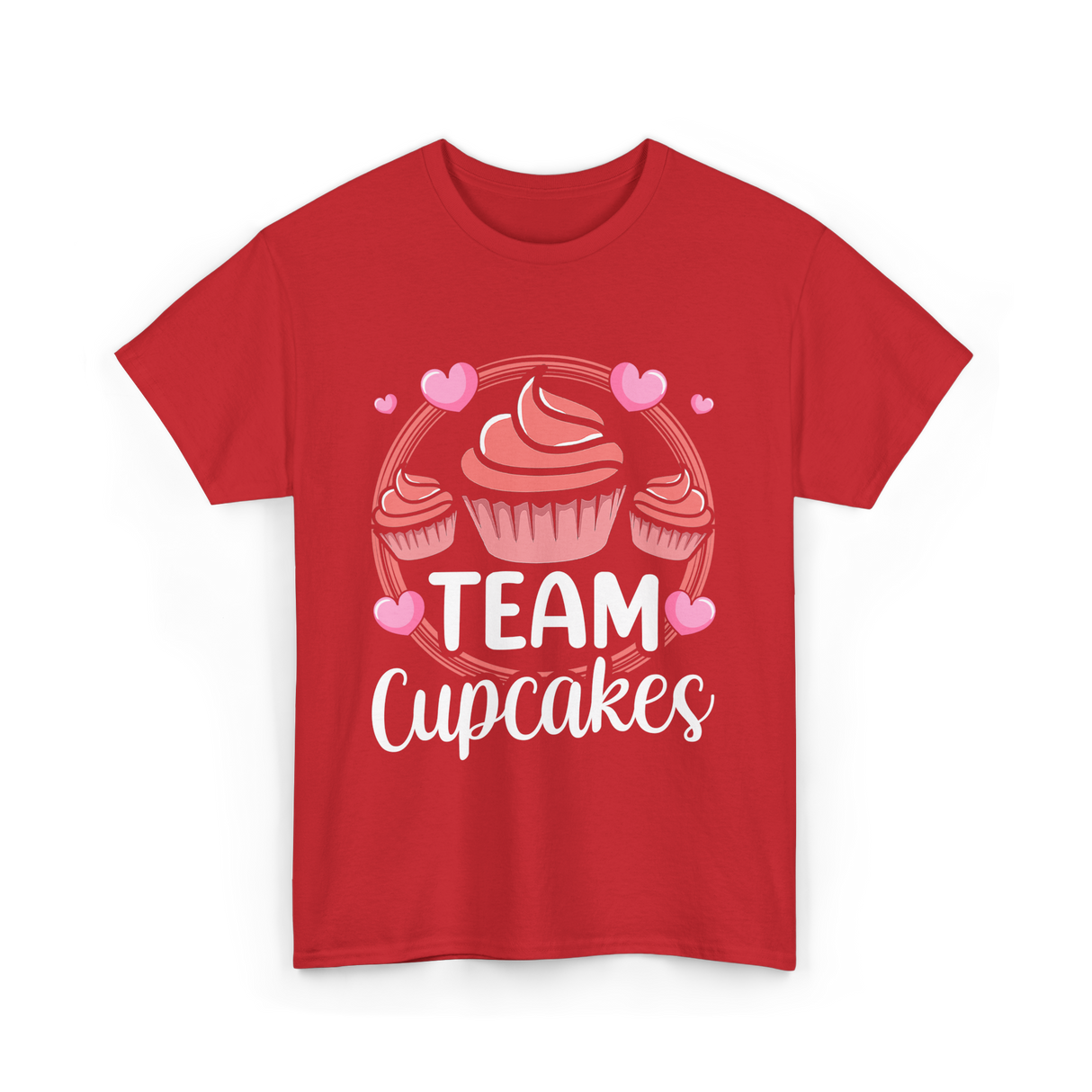 Team Cupcakes Cupcake Lover T-Shirt - Red