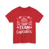 Team Cupcakes Cupcake Lover T-Shirt - Red