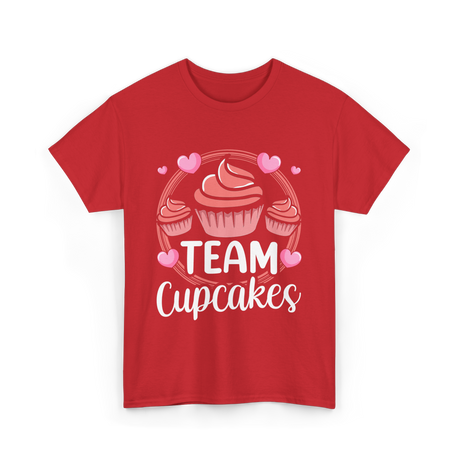 Team Cupcakes Cupcake Lover T-Shirt - Red