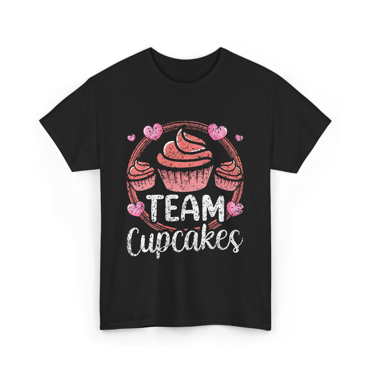 Team Cupcakes Cupcake Lover T-Shirt - Black