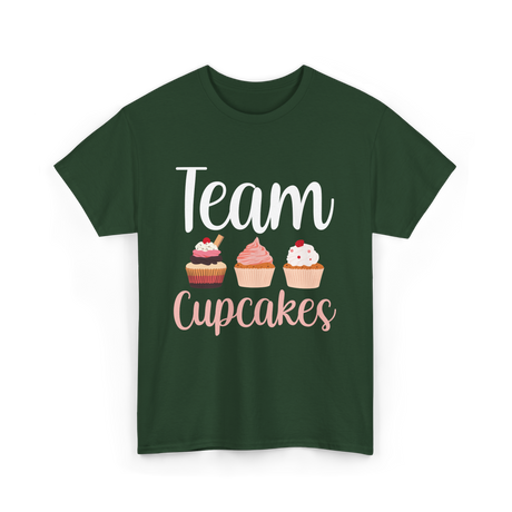 Team Cupcakes Cupcake Lover T-Shirt - Forest Green