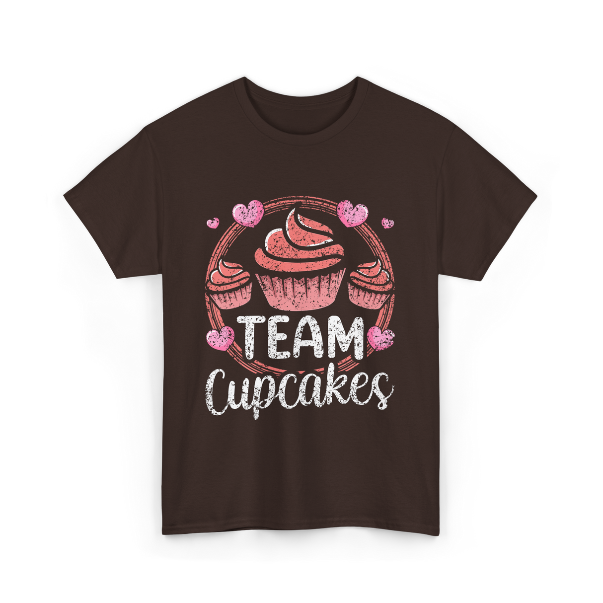 Team Cupcakes Cupcake Lover T-Shirt - Dark Chocolate