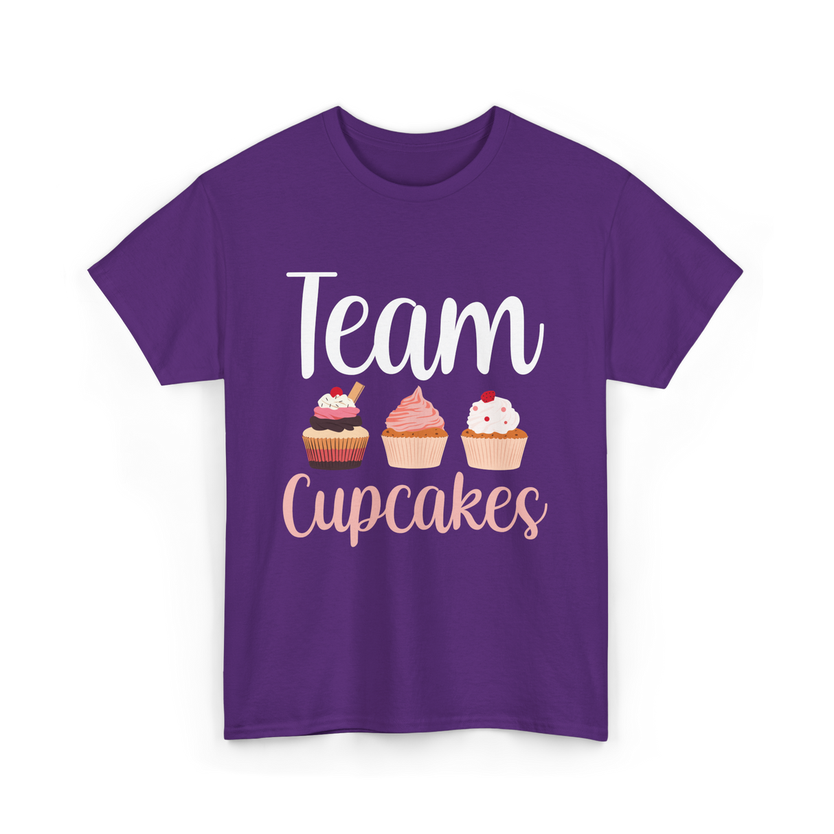 Team Cupcakes Cupcake Lover T-Shirt - Purple