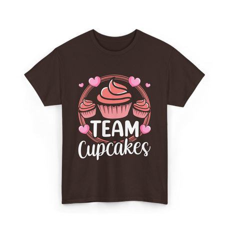 Team Cupcakes Cupcake Lover T-Shirt - Dark Chocolate