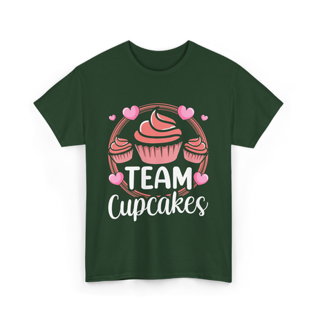 Team Cupcakes Cupcake Lover T-Shirt - Forest Green