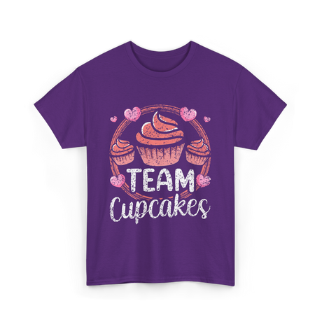 Team Cupcakes Cupcake Lover T-Shirt - Purple