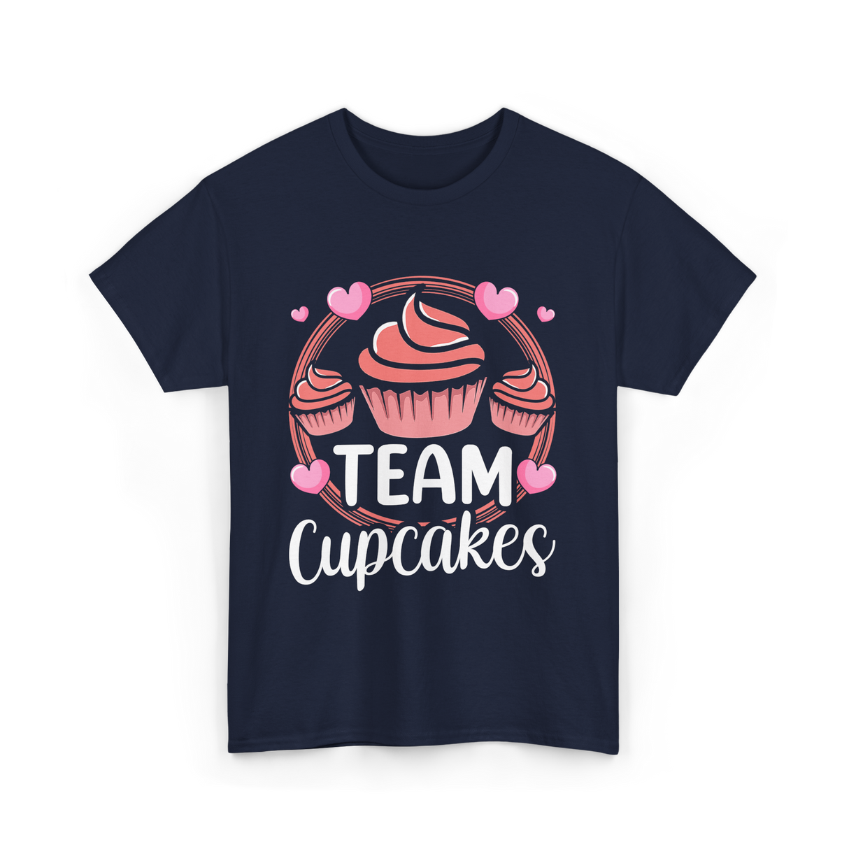 Team Cupcakes Cupcake Lover T-Shirt - Navy