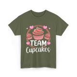 Team Cupcakes Cupcake Lover T-Shirt - Military Green