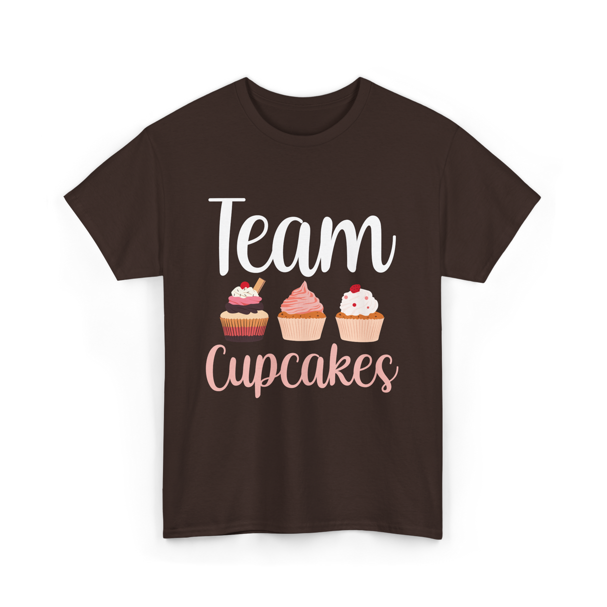 Team Cupcakes Cupcake Lover T-Shirt - Dark Chocolate