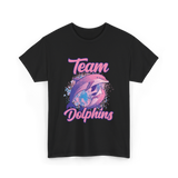 Team Dolphins Dolphin Lover T-Shirt - Black