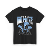 Team Dolphins Dolphin Lover T-Shirt - Black