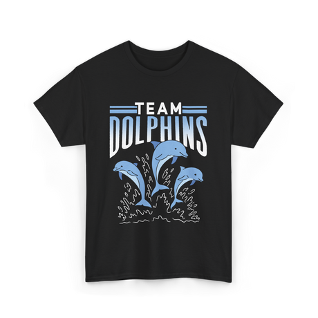 Team Dolphins Dolphin Lover T-Shirt - Black