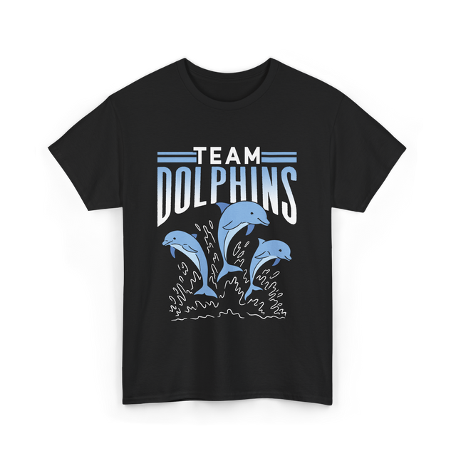 Team Dolphins Dolphin Lover T-Shirt - Black