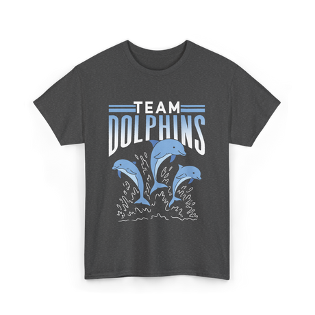 Team Dolphins Dolphin Lover T-Shirt - Dark Heather